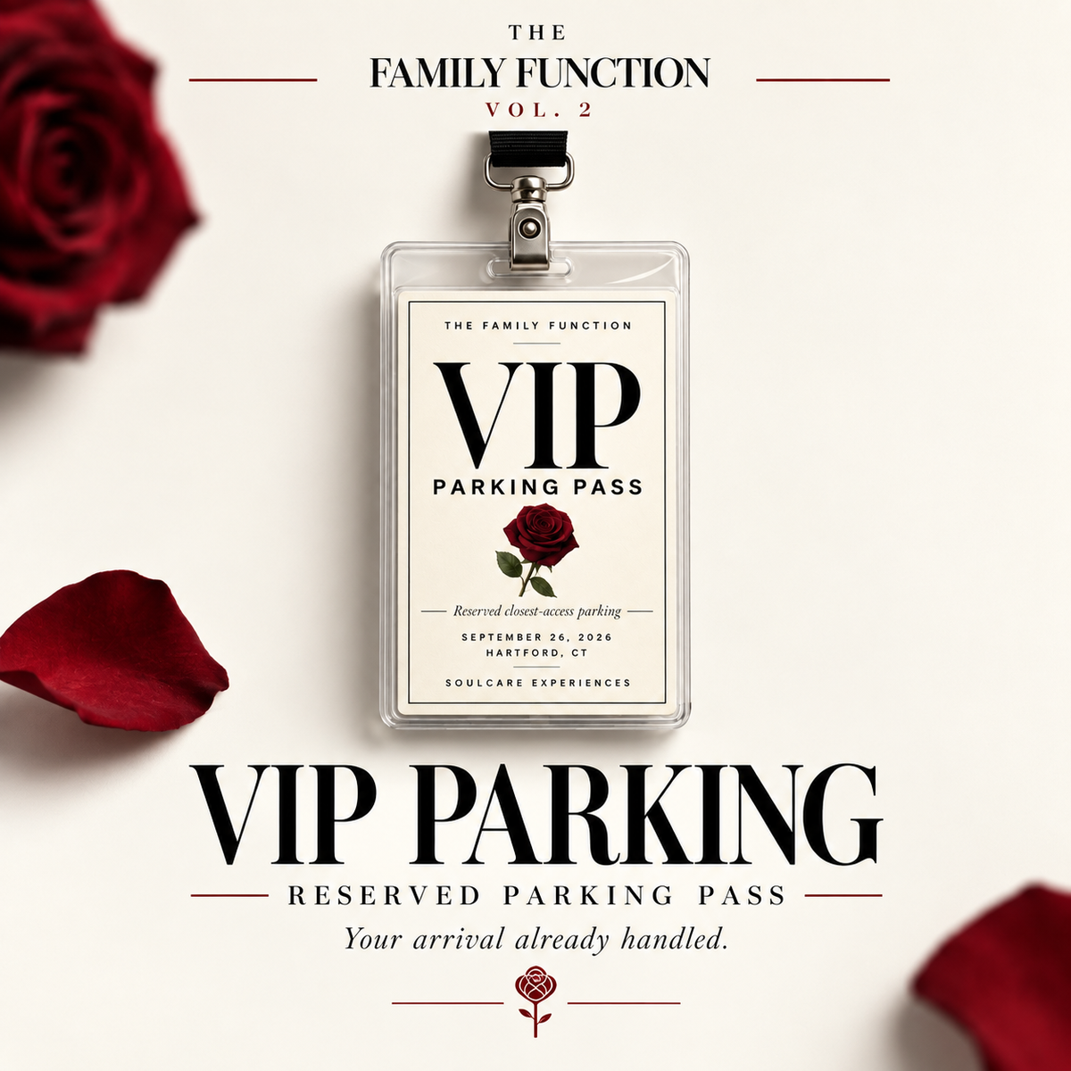 VIP PARKING | RESERVED PARKING PASS